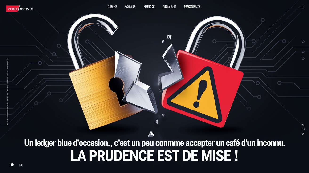Ledger Blue occasion danger cadenas brisé