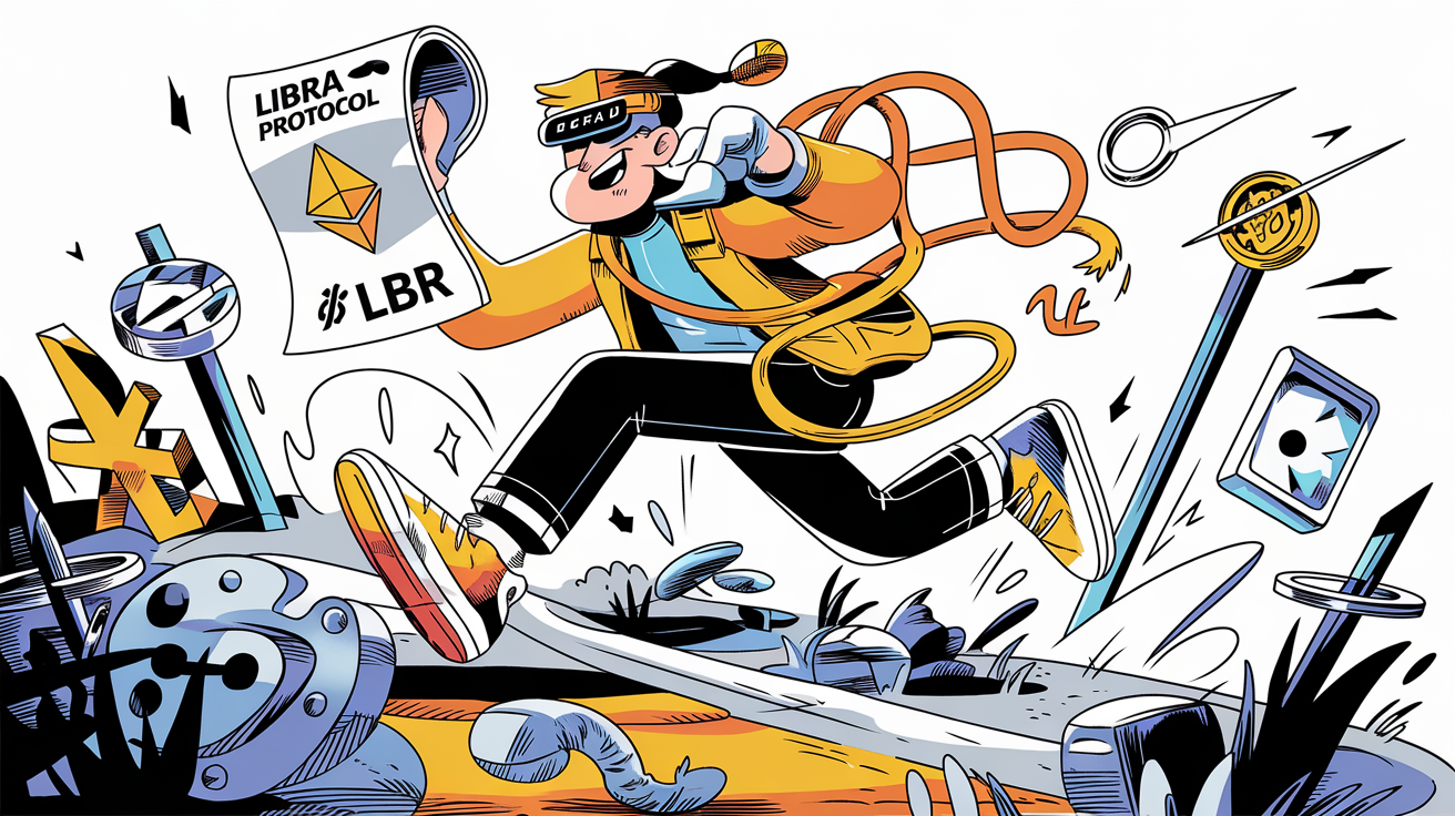 Aventurier urbain prêt à s’élancer dans l’univers crypto Libra Protocol (LBR)