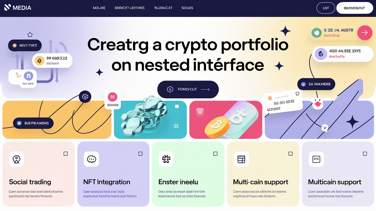 Interface conviviale de Nested Finance pour la création de portefeuilles