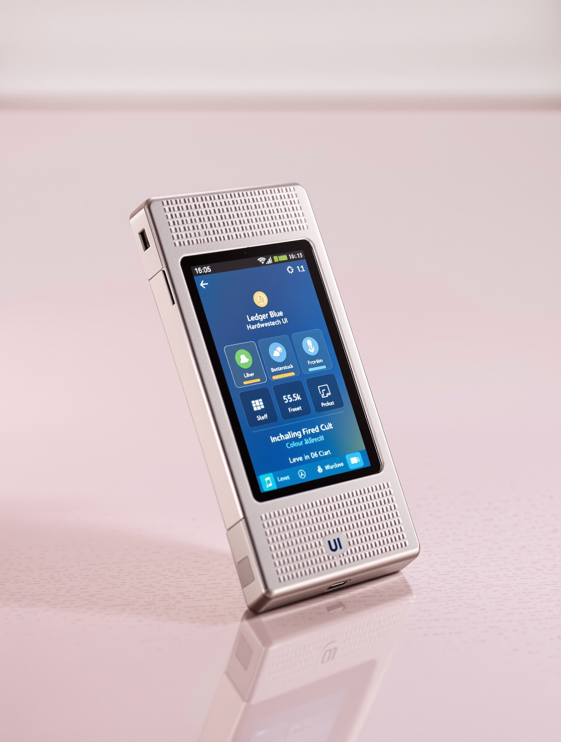 L'écran tactile du Ledger Blue offrait une expérience utilisateur inédite pour un portefeuille matériel en 2016.
